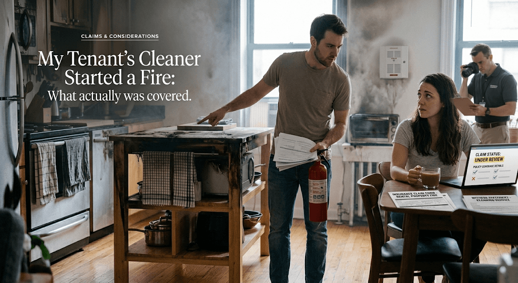 My Tenant's Cleaner Started a Fire — What My Insurance Actually Covered
